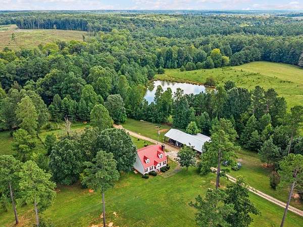 95.2 Acres of Agricultural Land with Home for Sale in Blackstone, Virginia