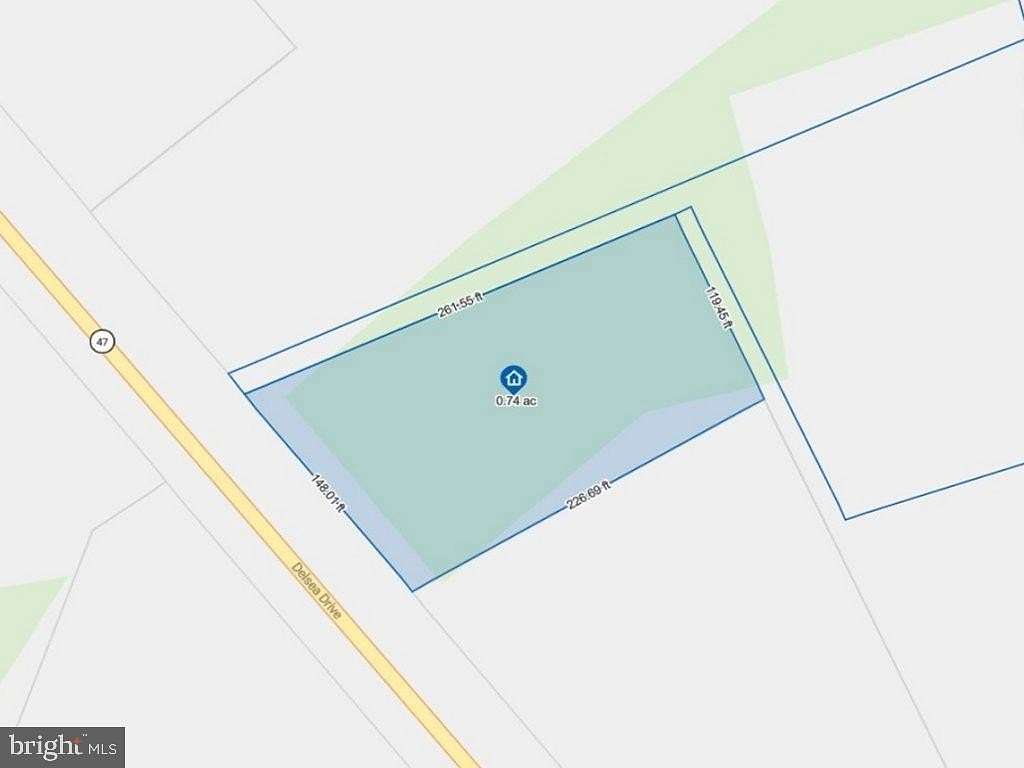 0.74 Acres of Commercial Land for Sale in Franklinville, New Jersey