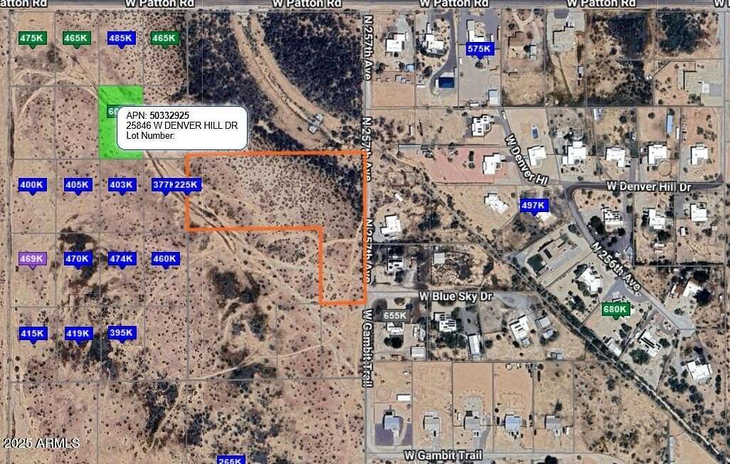 5.15 Acres of Residential Land for Sale in Wittmann, Arizona
