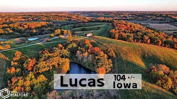 104 Acres of Land with Home for Sale in Chariton, Iowa