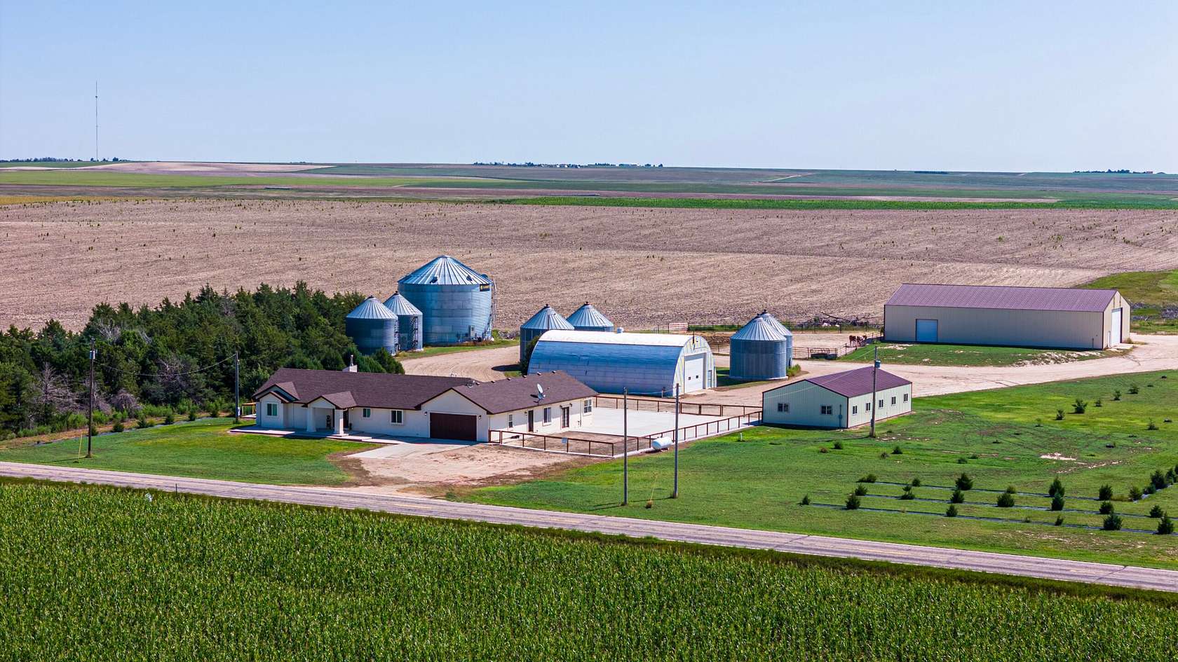 160 Acres of Agricultural Land with Home for Sale in Otis, Colorado