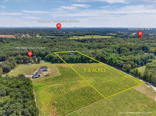 7.8 Acres of Land for Sale in Fayetteville, Tennessee