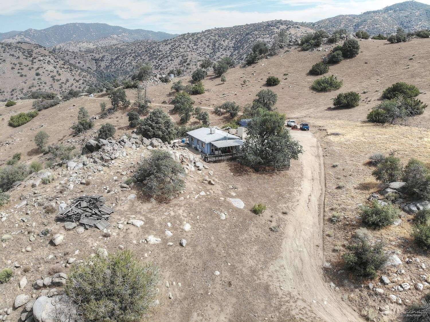 20 Acres of Recreational Land with Home for Sale in Caliente, California