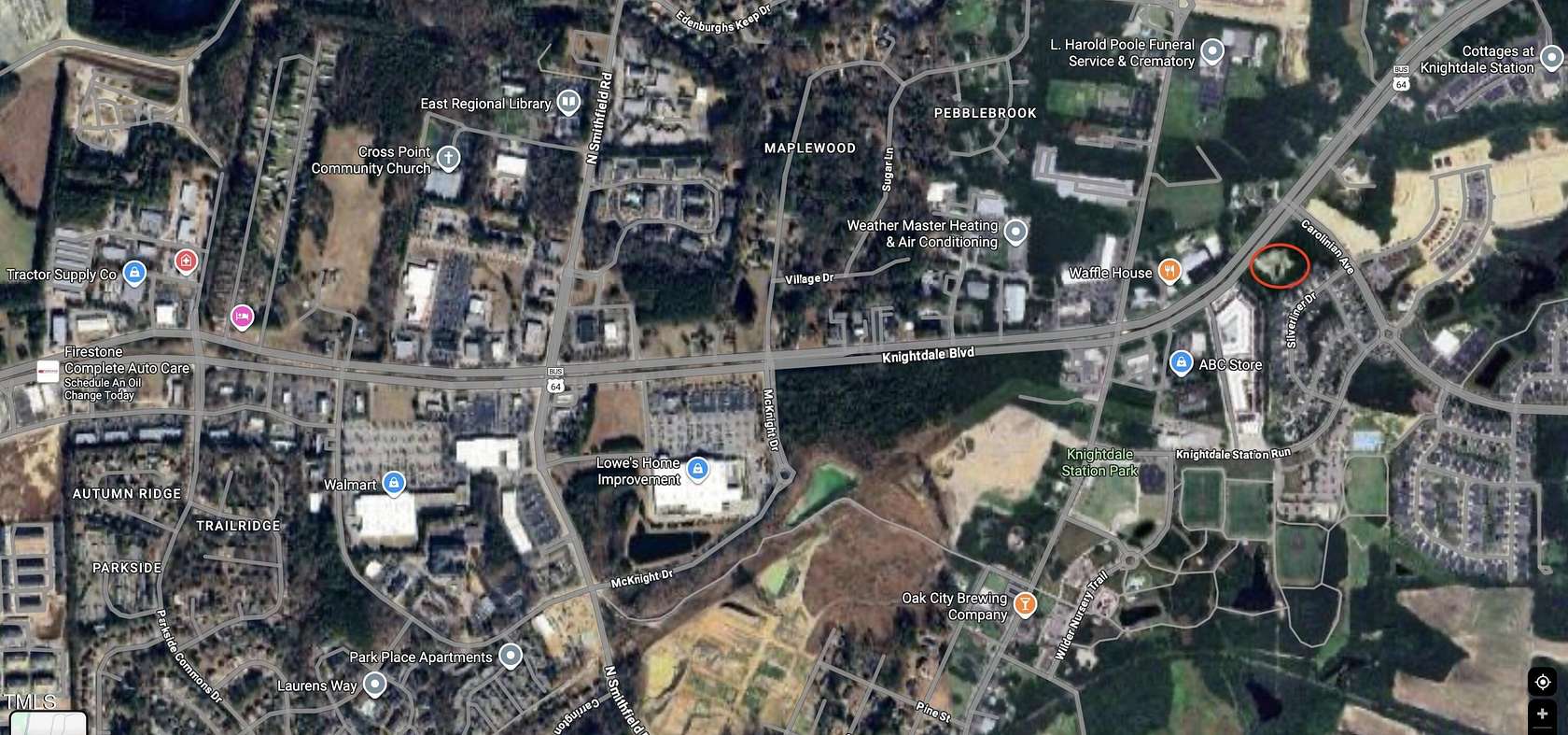 1.5 Acres of Commercial Land for Sale in Knightdale, North Carolina