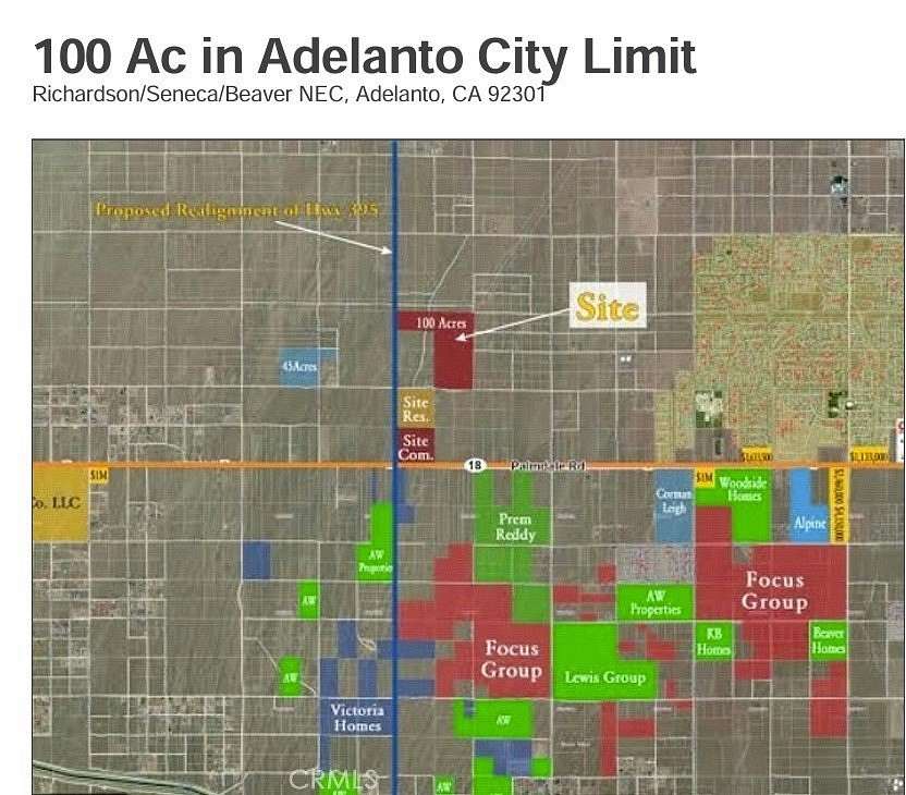 100 Acres of Land for Sale in Adelanto, California