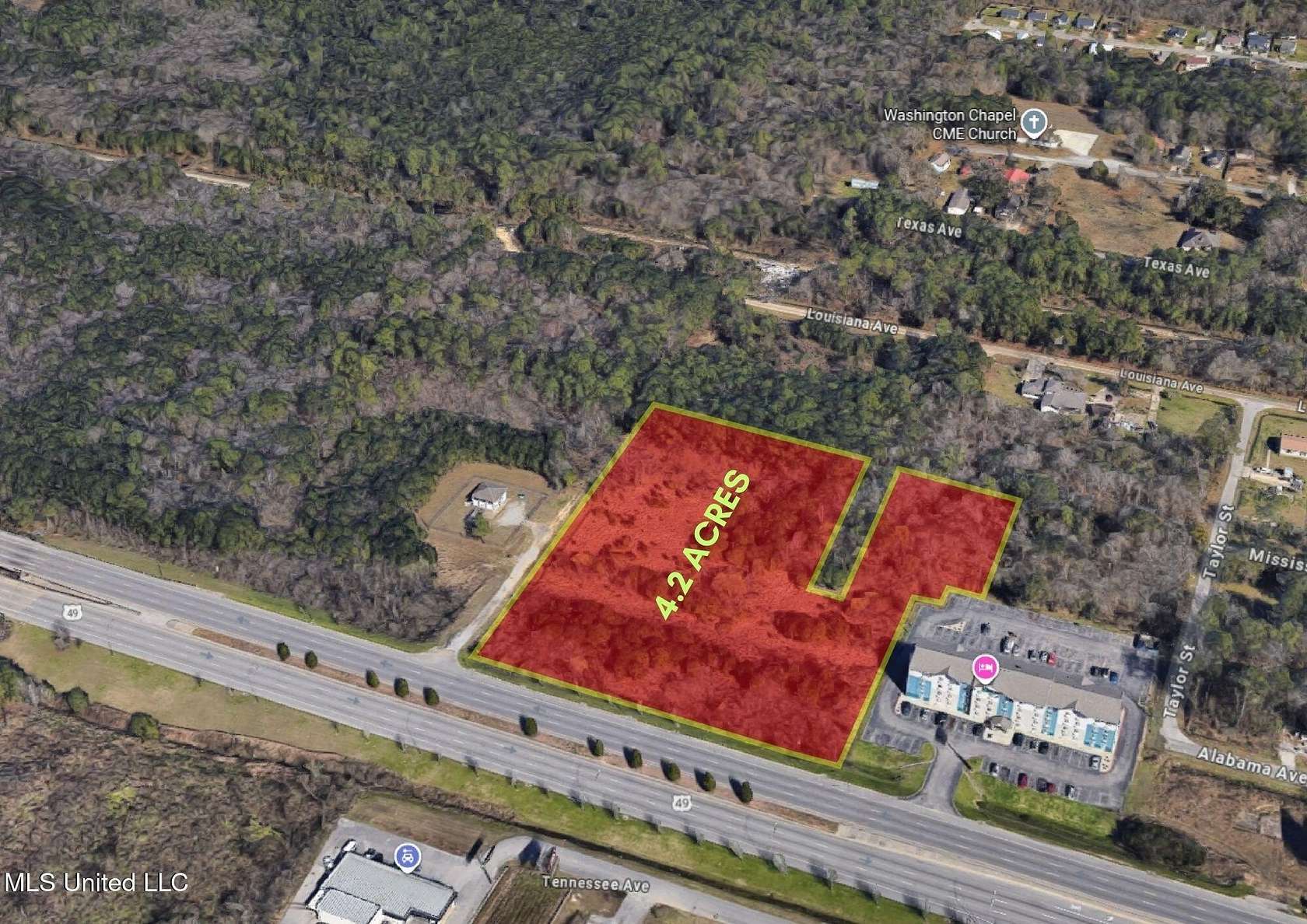 4.2 Acres of Commercial Land for Sale in Gulfport, Mississippi