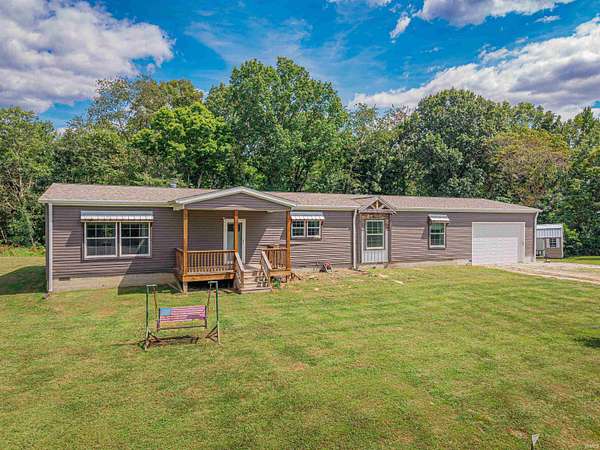 7.37 Acres of Residential Land with Home for Sale in Petersburg, Indiana