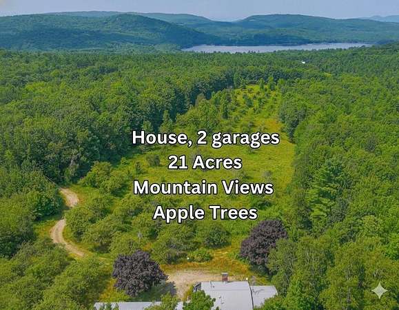 21 Acres of Recreational Land with Home for Sale in Waterford Town, Maine