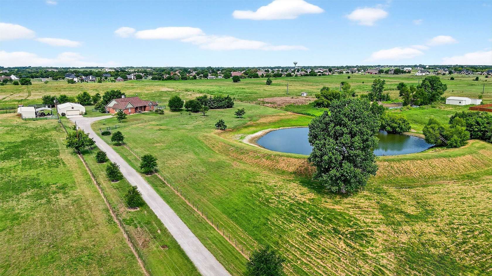 10 Acres of Land with Home for Sale in Gunter, Texas