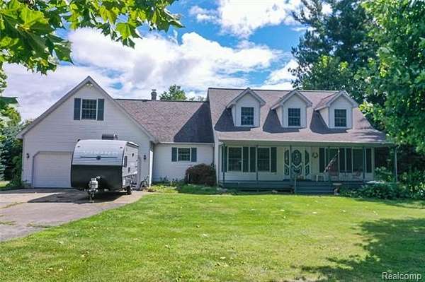 3.7 Acres of Land with Home for Sale in Lapeer, Michigan