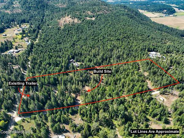 10 Acres of Recreational Land with Home for Sale in Cocolalla, Idaho