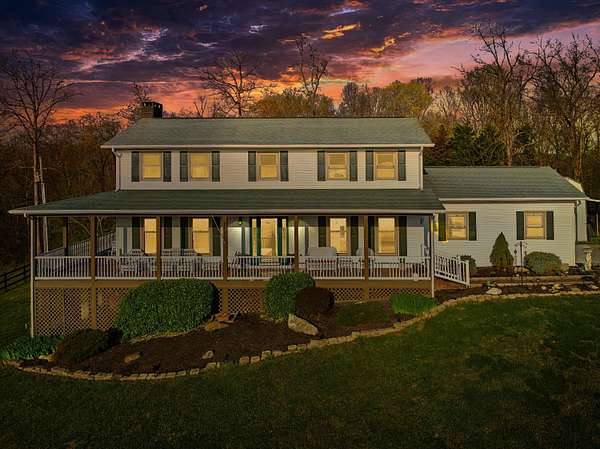 33.9 Acres of Agricultural Land with Home for Sale in Dandridge, Tennessee