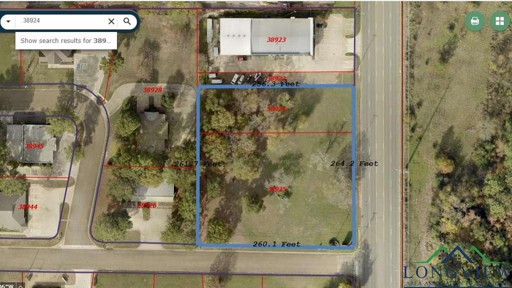 1.62 Acres of Commercial Land for Sale in Longview, Texas