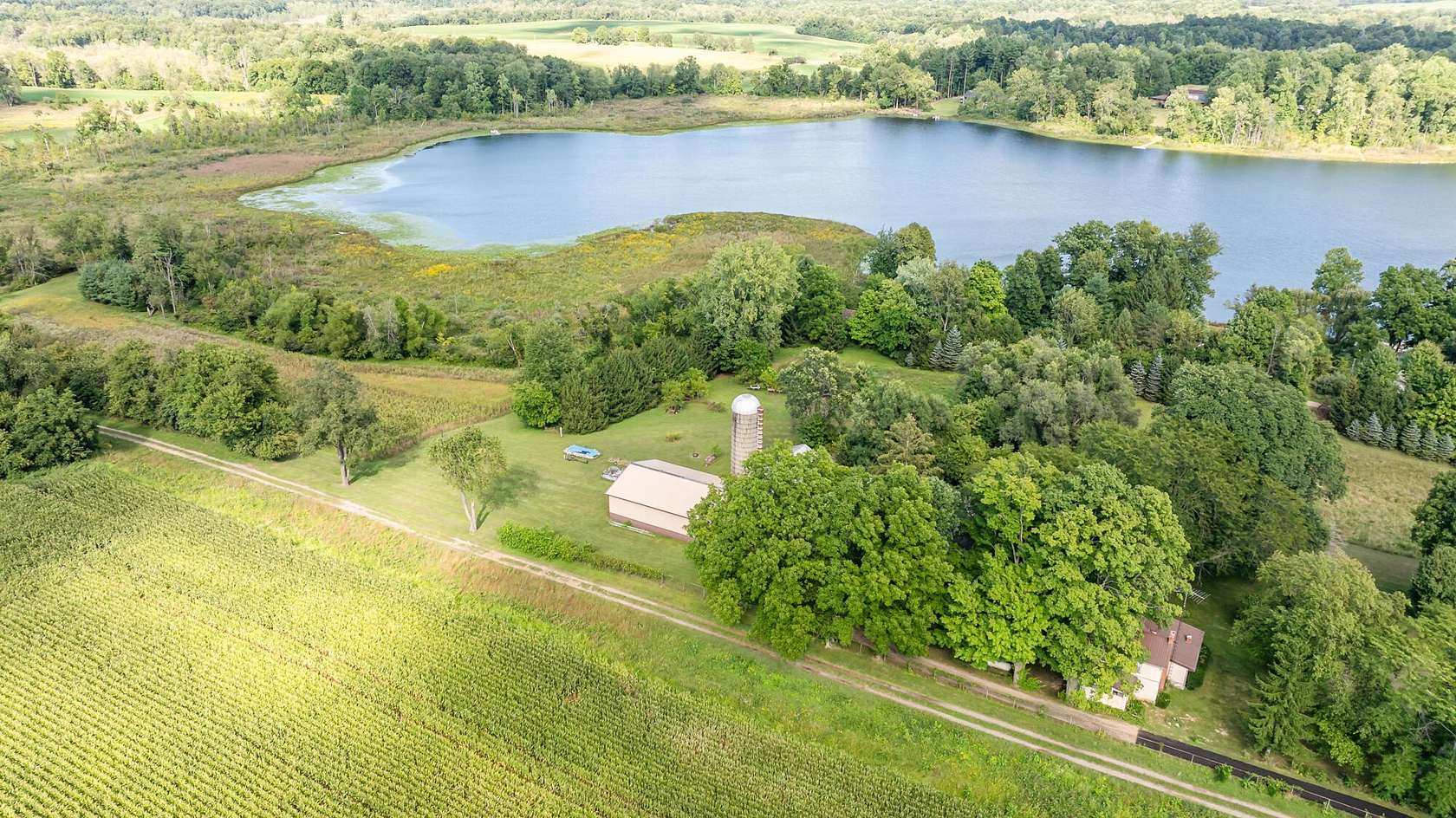 18 Acres of Land with Home for Sale in Marcellus, Michigan