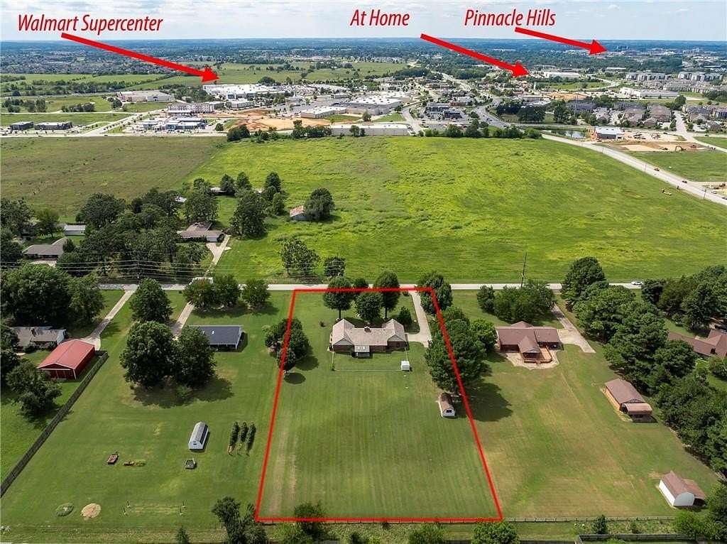 2 Acres of Residential Land with Home for Sale in Lowell, Arkansas