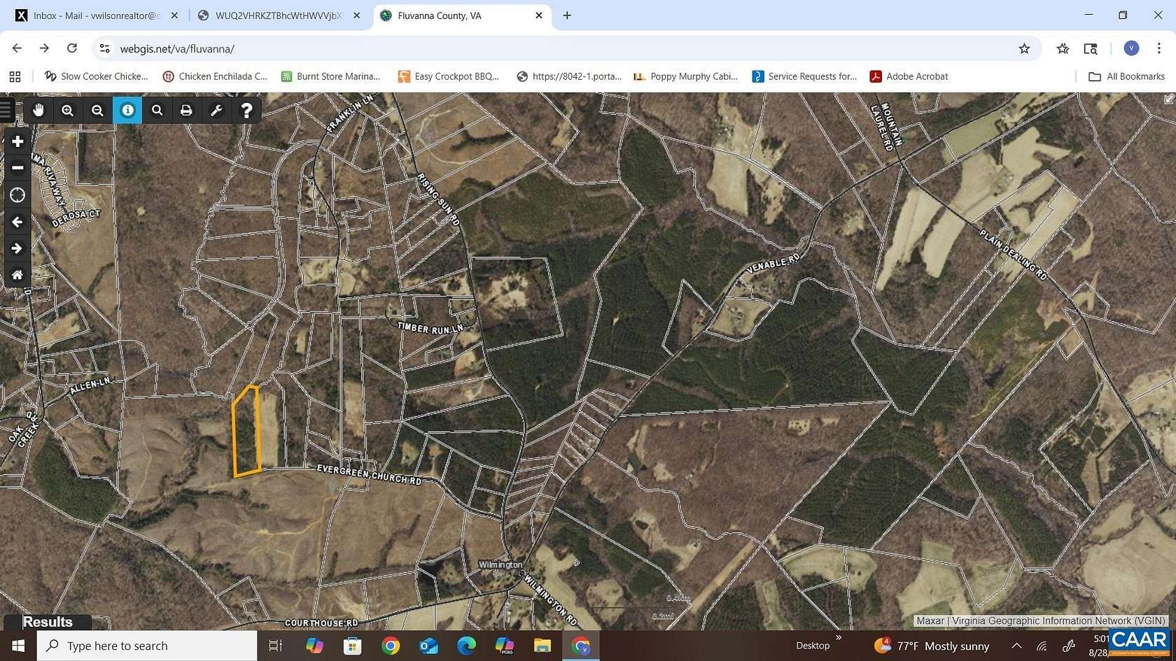 12.6 Acres of Agricultural Land for Sale in Palmyra, Virginia