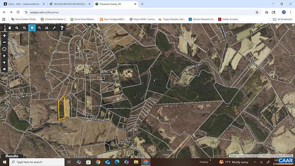 12.6 Acres of Agricultural Land for Sale in Palmyra, Virginia