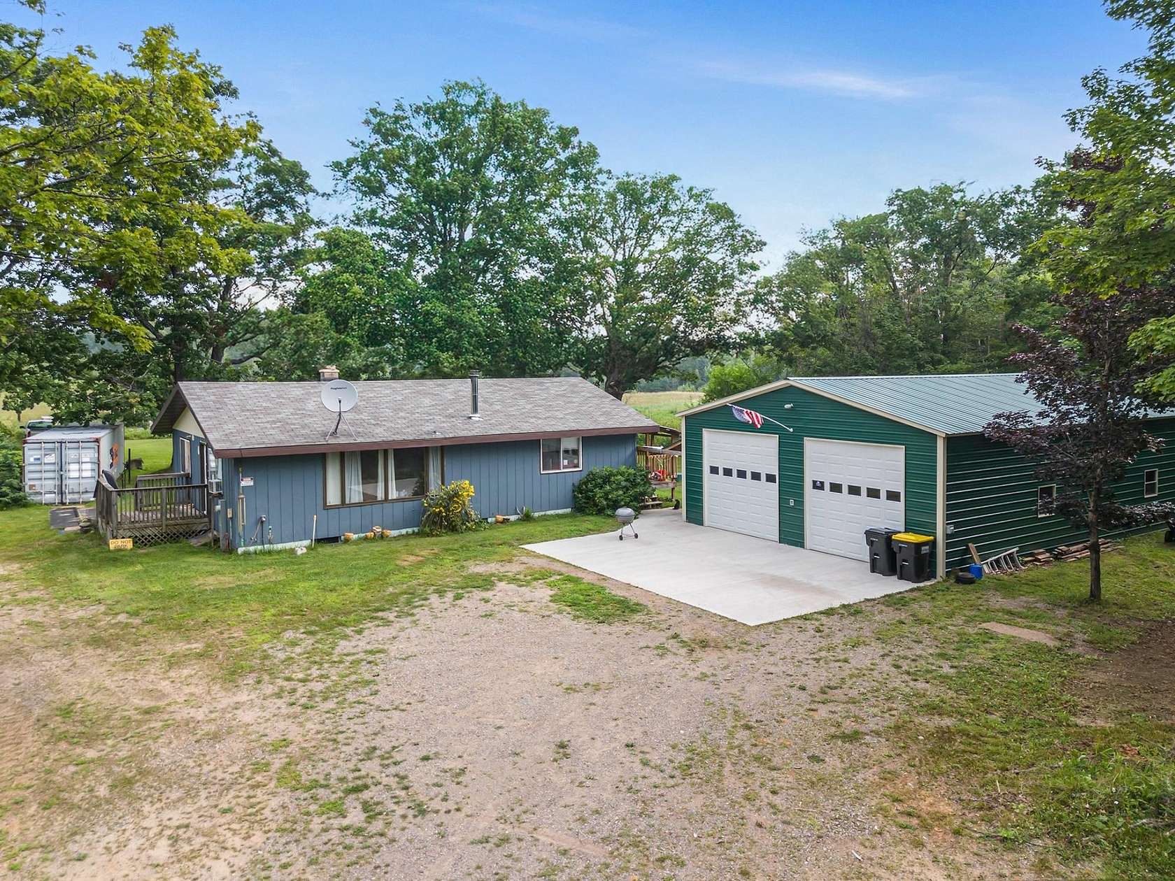 14 Acres of Recreational Land with Home for Sale in Monico, Wisconsin