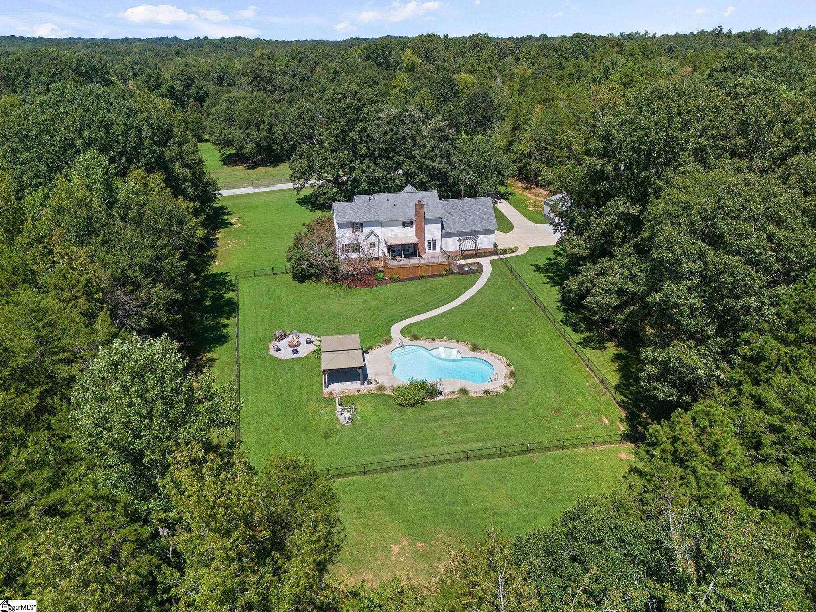 5 Acres of Residential Land with Home for Sale in Gray Court, South Carolina