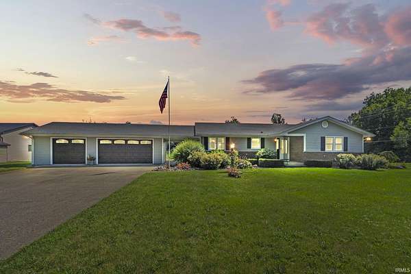 2.14 Acres of Residential Land with Home for Auction in Huntertown, Indiana