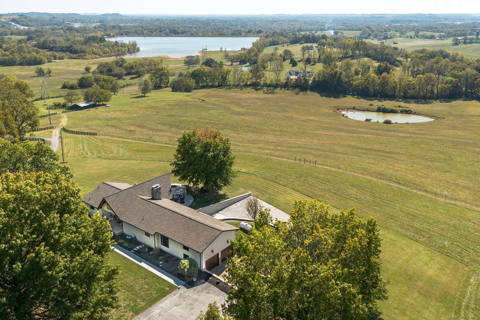 54.9 Acres of Land with Home for Sale in Columbia, Tennessee