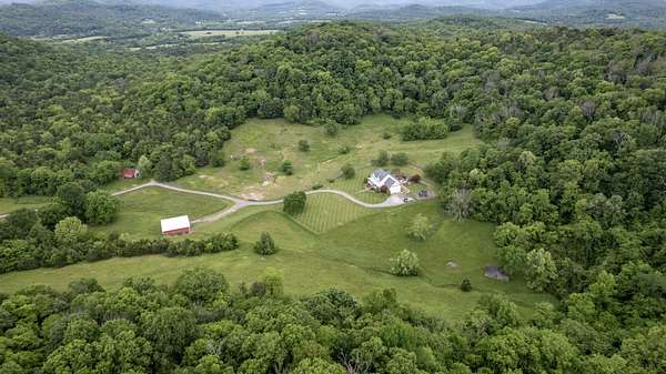 175 Acres of Agricultural Land with Home for Sale in Readyville, Tennessee
