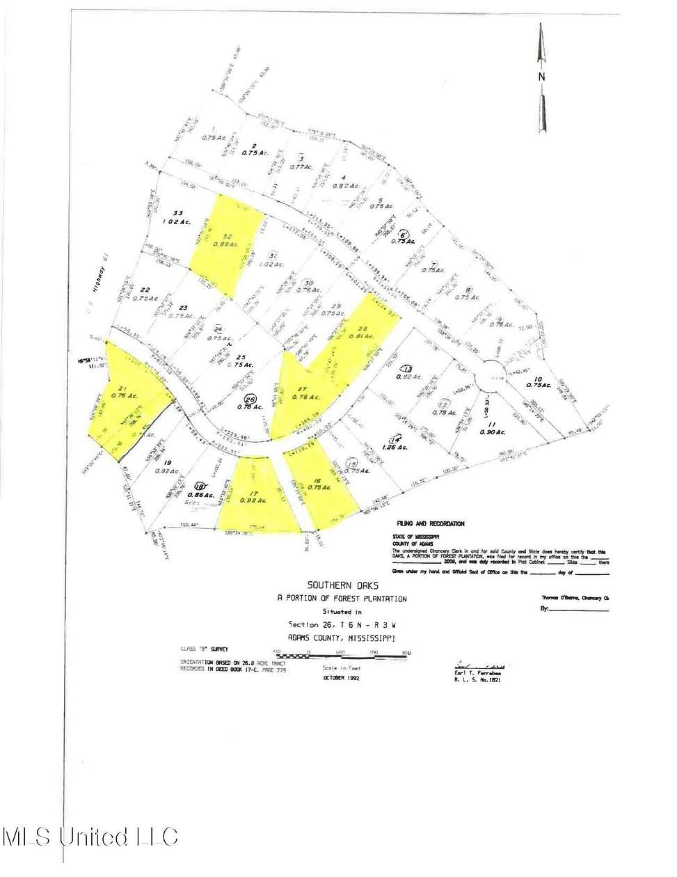 0.89 Acres of Residential Land for Sale in Natchez, Mississippi