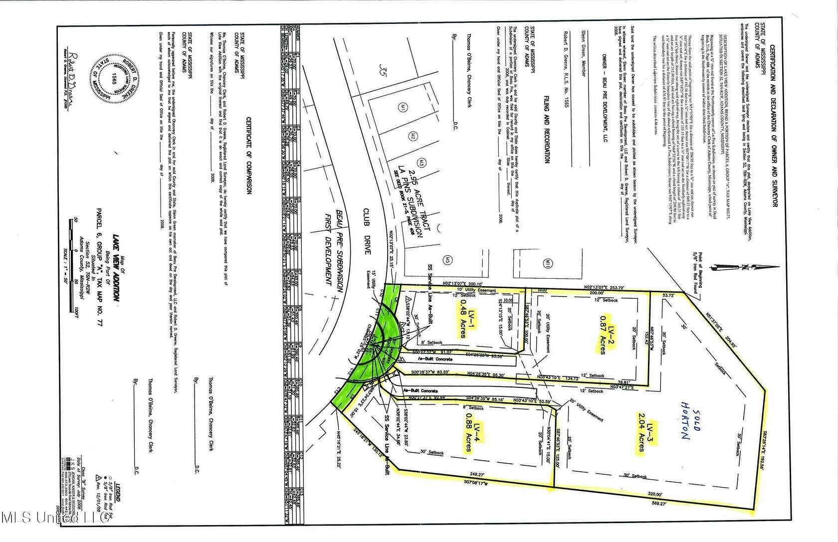 0.87 Acres of Residential Land for Sale in Natchez, Mississippi