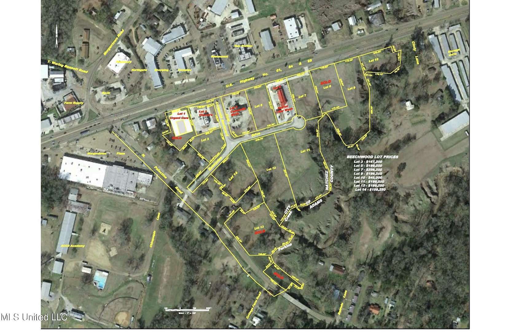 0.92 Acres of Commercial Land for Sale in Natchez, Mississippi