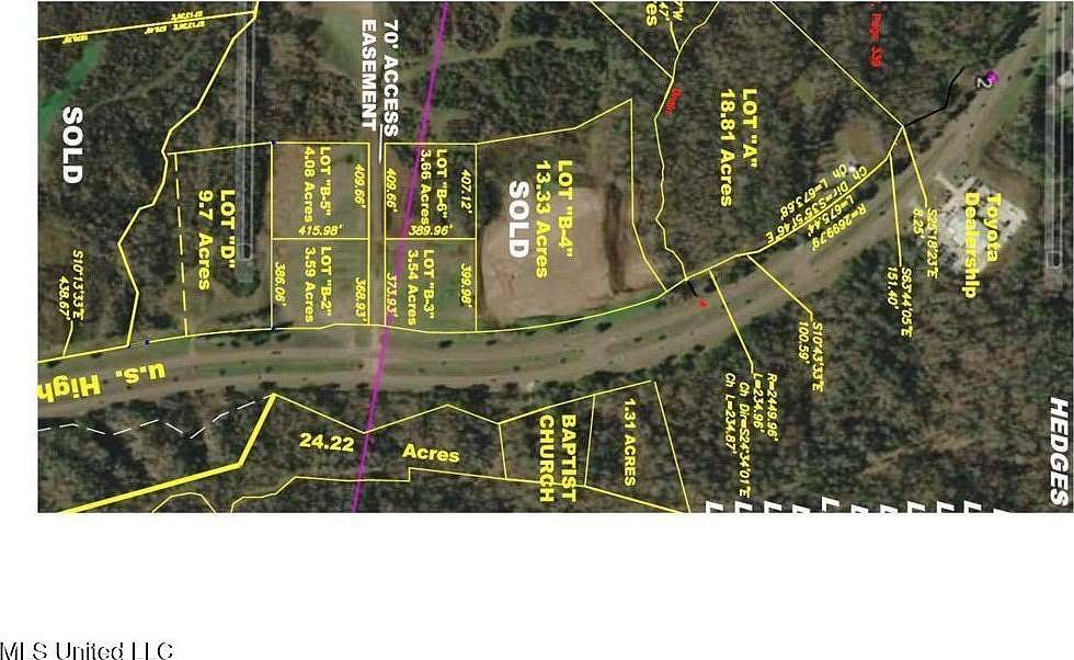 4 Acres of Commercial Land for Sale in Natchez, Mississippi