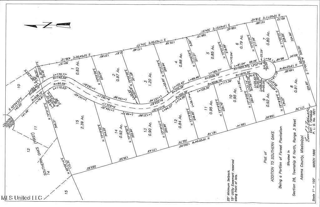 0.92 Acres of Residential Land for Sale in Natchez, Mississippi