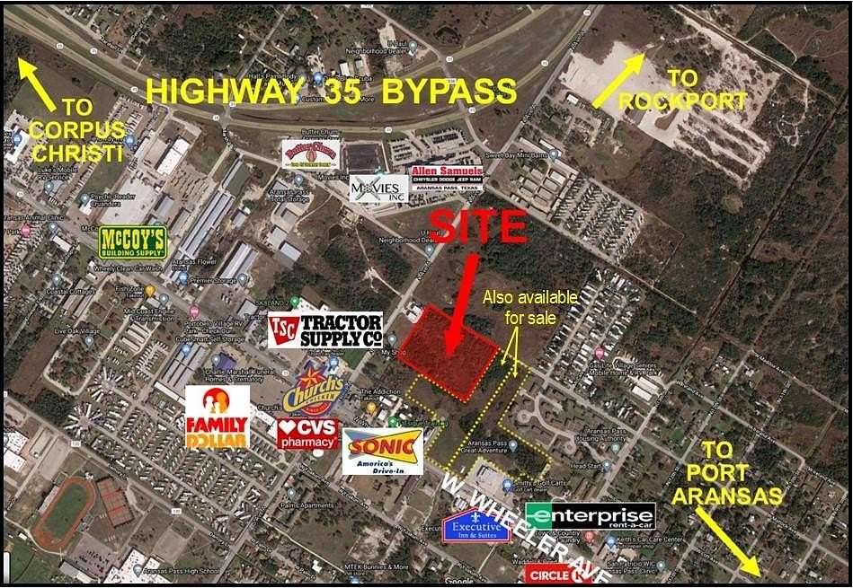 4.7 Acres of Commercial Land for Sale in Aransas Pass, Texas