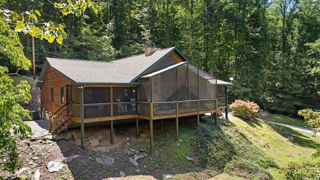 13.5 Acres of Land with Home for Sale in Bryson City, North Carolina