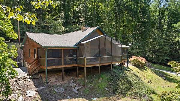 13.5 Acres of Land with Home for Sale in Bryson City, North Carolina