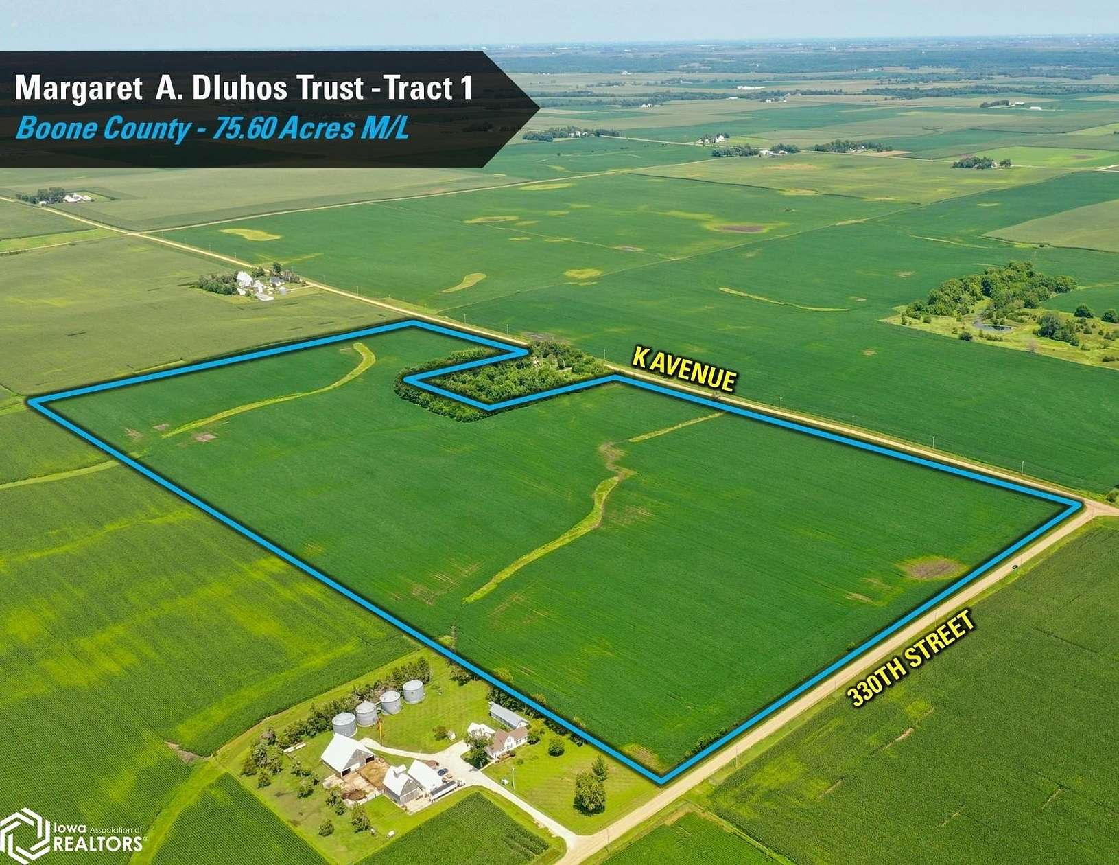 236 Acres of Agricultural Land for Auction in Woodward, Iowa