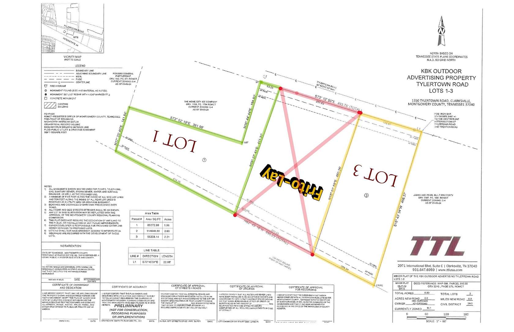 2 Acres of Commercial Land for Sale in Clarksville, Tennessee