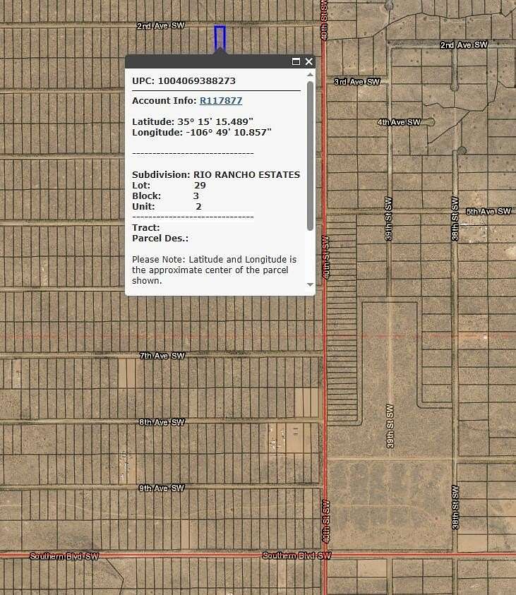 5 Acres of Land for Sale in Rio Rancho, New Mexico