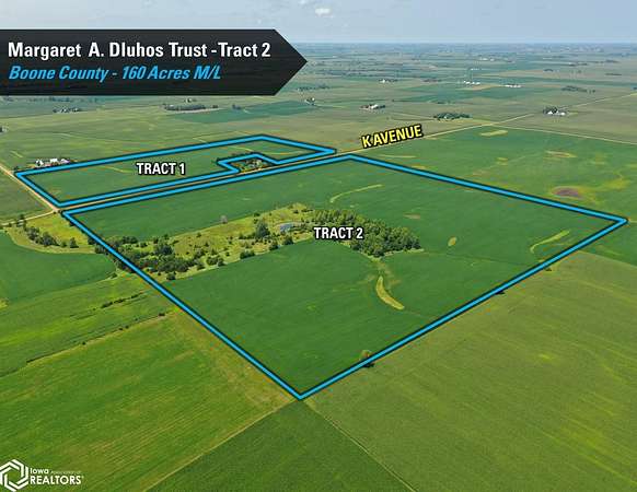 160 Acres of Recreational Land & Farm for Sale in Woodward, Iowa