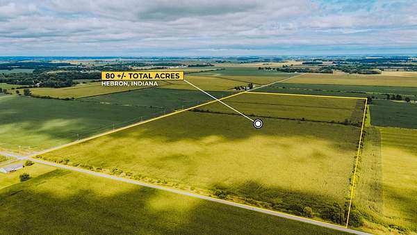 80 Acres of Land for Sale in Hebron, Indiana