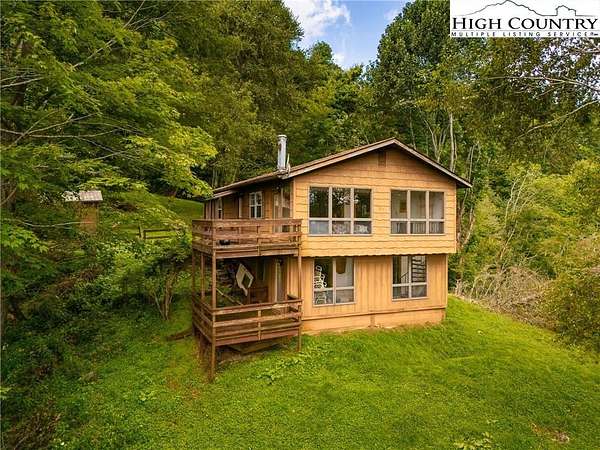 35.2 Acres of Recreational Land with Home for Sale in Vilas, North Carolina