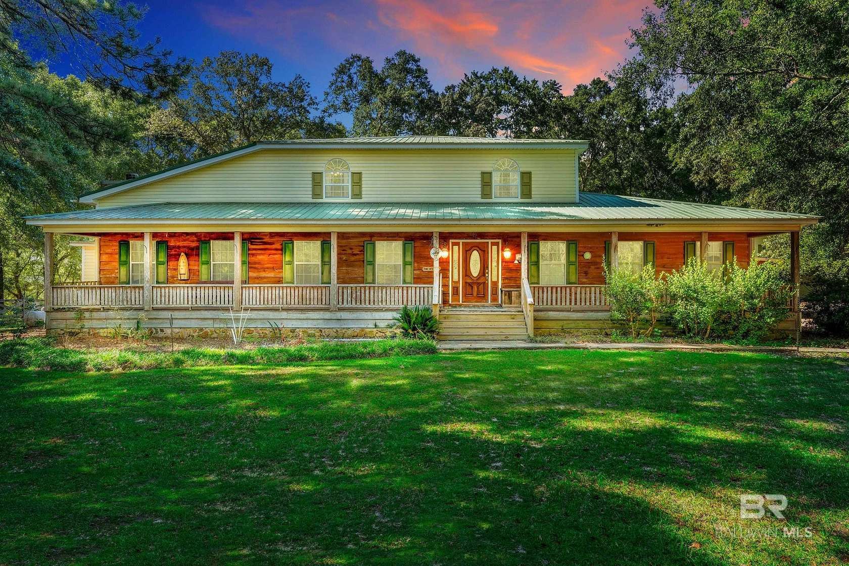 15.1 Acres of Recreational Land with Home for Sale in Stockton, Alabama