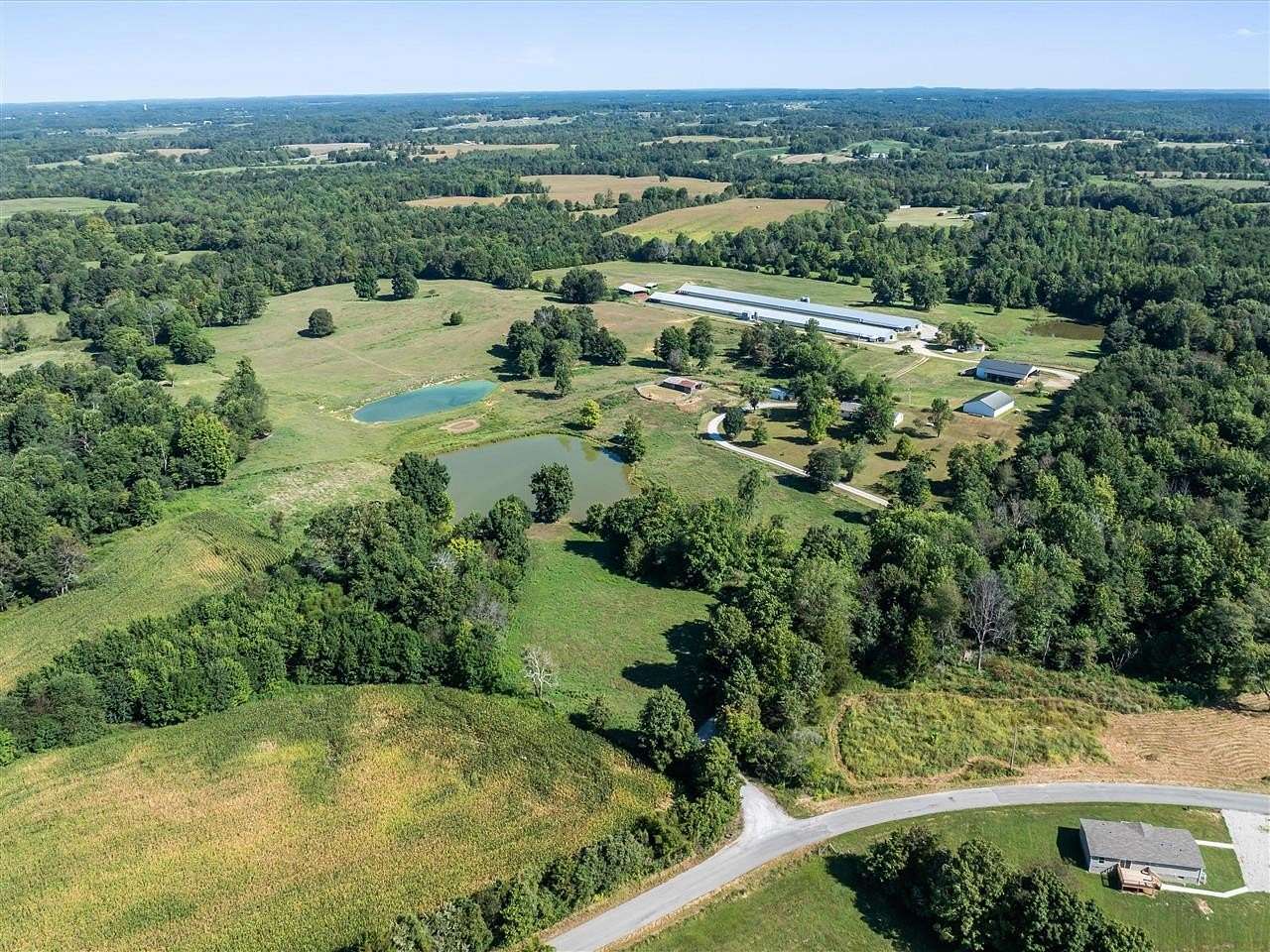 61 Acres of Agricultural Land with Home for Sale in Big Clifty, Kentucky