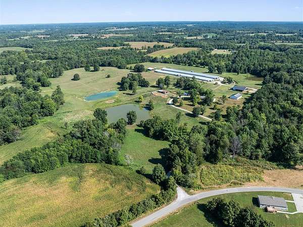 61 Acres of Agricultural Land with Home for Sale in Big Clifty, Kentucky