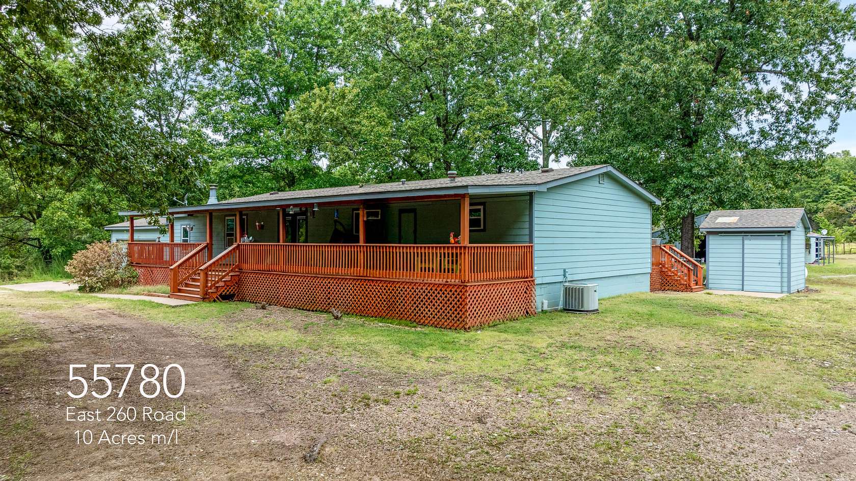 10 Acres of Recreational Land with Home for Sale in Afton, Oklahoma