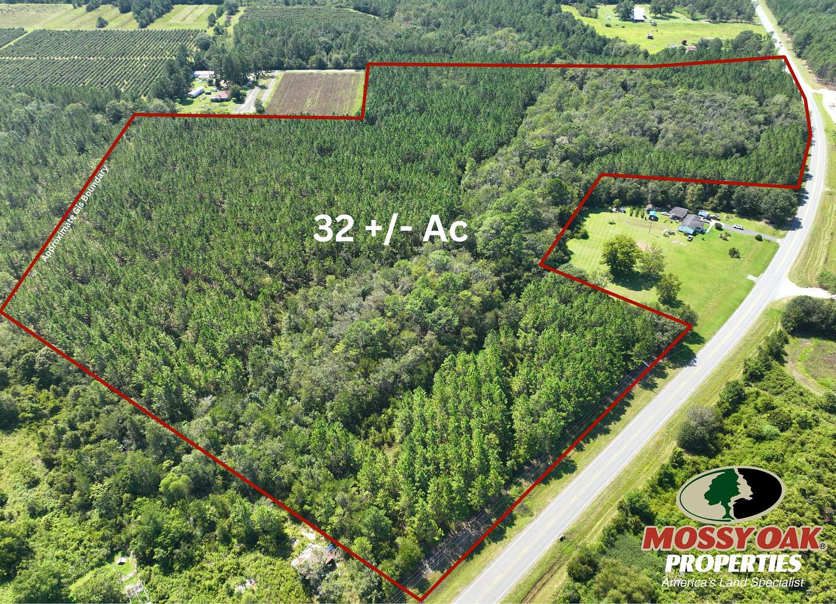 32 Acres of Recreational Land for Sale in Bristol, Georgia