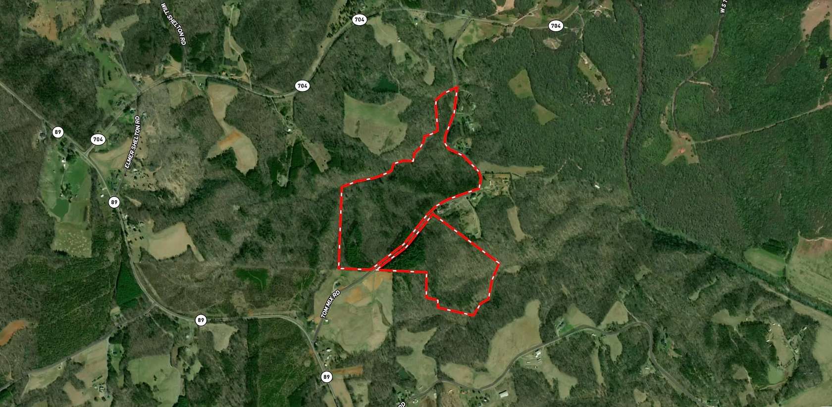 96 Acres of Recreational Land & Farm for Sale in Westfield, North Carolina