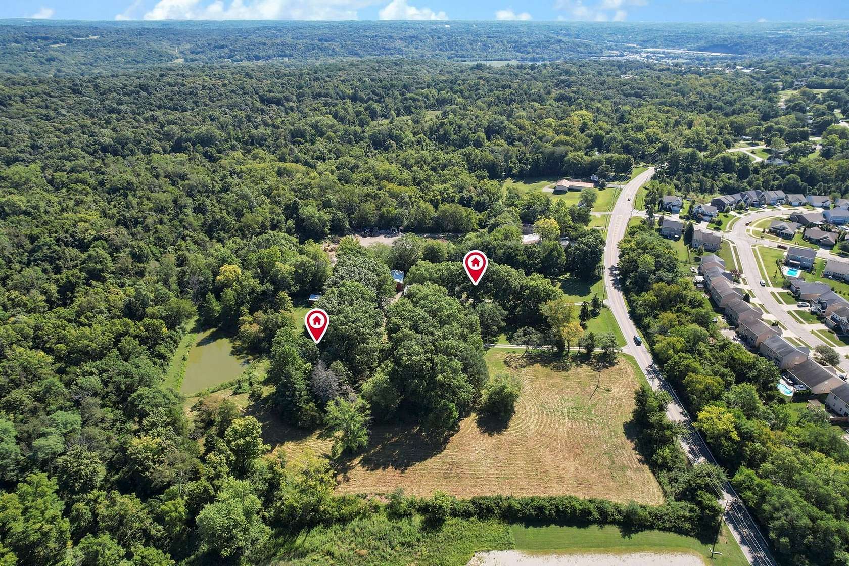 7.52 Acres of Land with Home for Sale in Cleves, Ohio