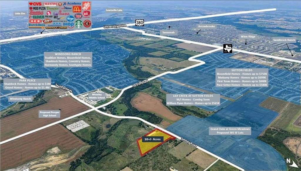 10 Acres of Land for Sale in Prosper, Texas