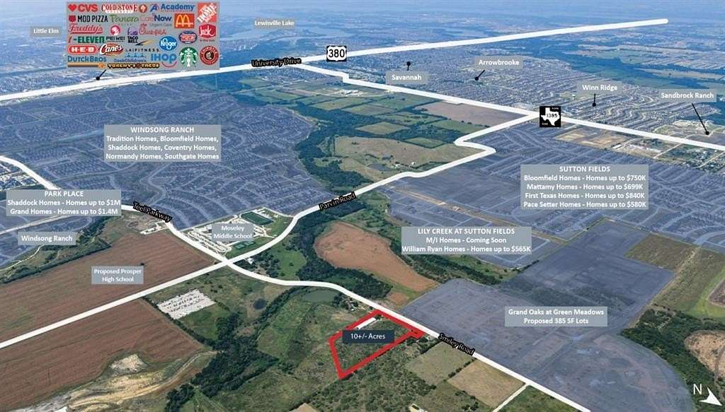 10 Acres of Land for Sale in Prosper, Texas