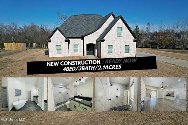 2.1 Acres of Residential Land with Home for Sale in Byhalia, Mississippi